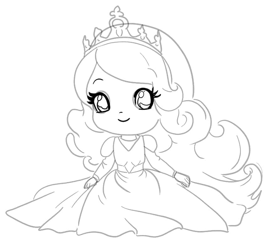 Prinzessin Zeichnung 12