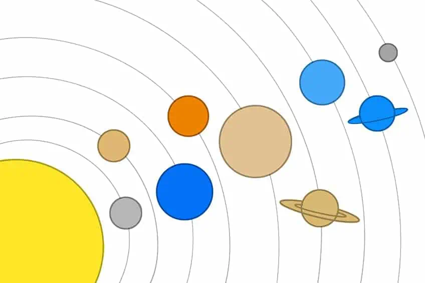 Sonnensystem Zeichnung 05