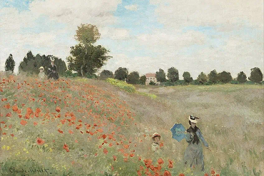 Mohnfeld bei Argenteuil von Claude Monet
