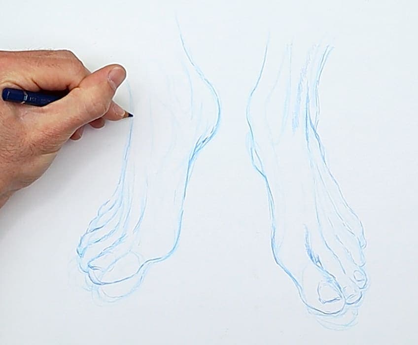 Füße Zeichnung 17