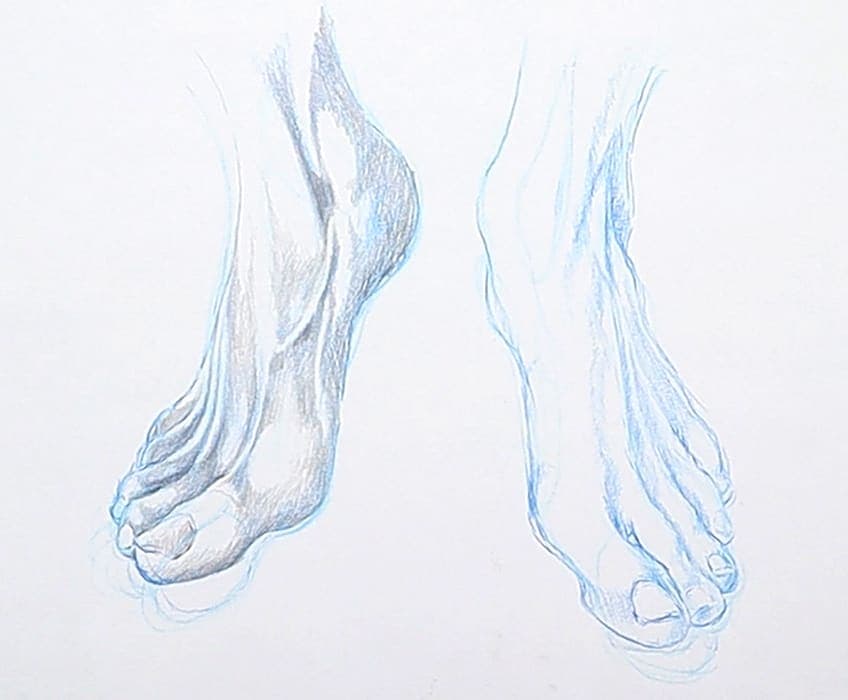 Füße Zeichnung 31