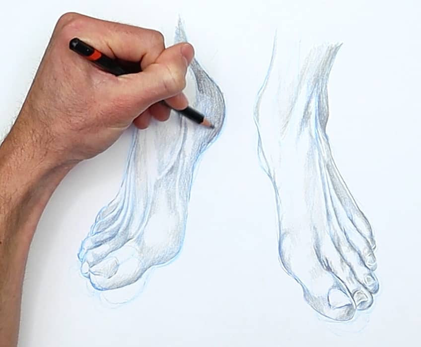 Füße zeichnen 45