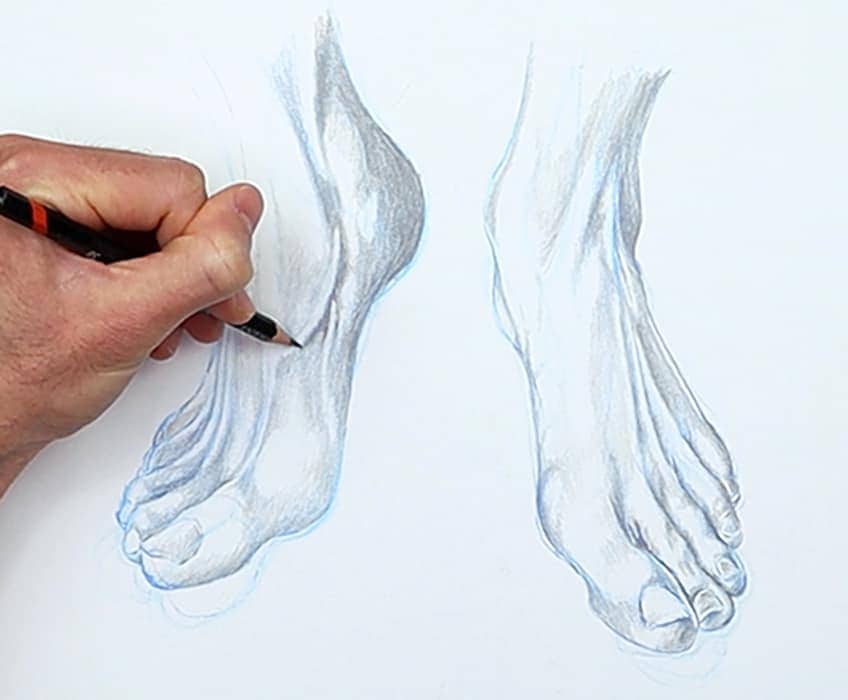 Füße Zeichnung 47