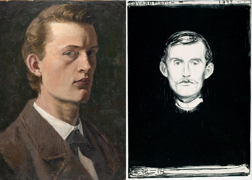 Edvard Munch Gemälde von sich selbst