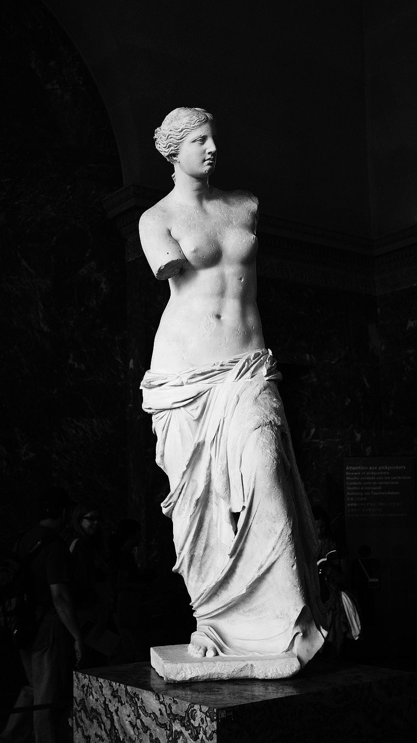 Berühmte griechische Frauenstatue