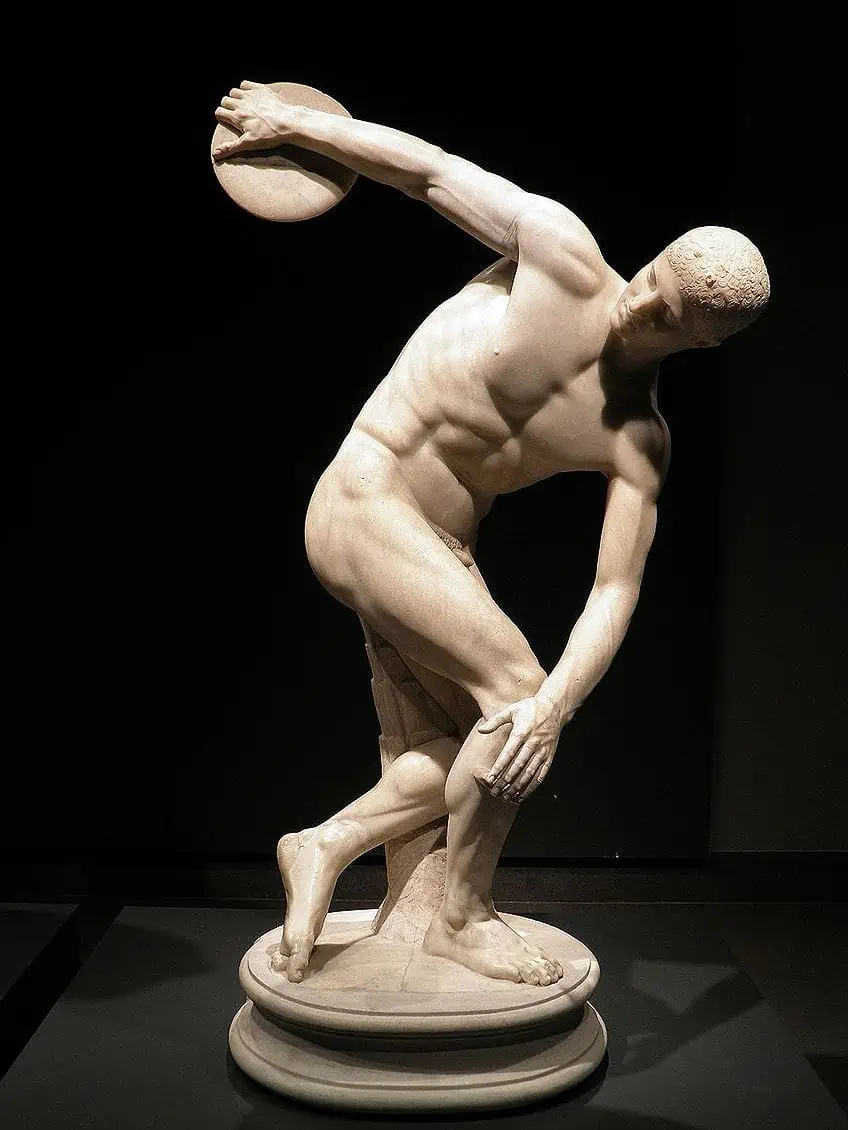 Griechische Künstlerstatue