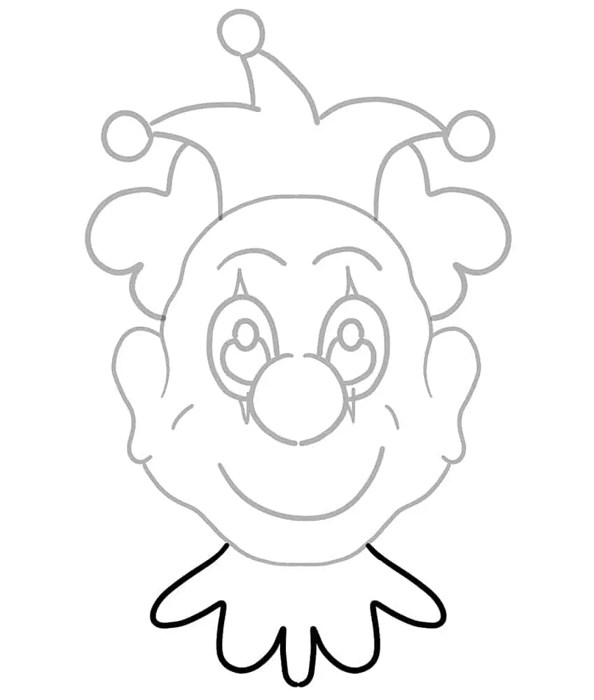 Clown-Zeichnung 04