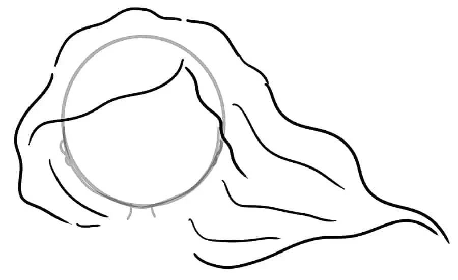 Meerjungfrau Zeichnung 03