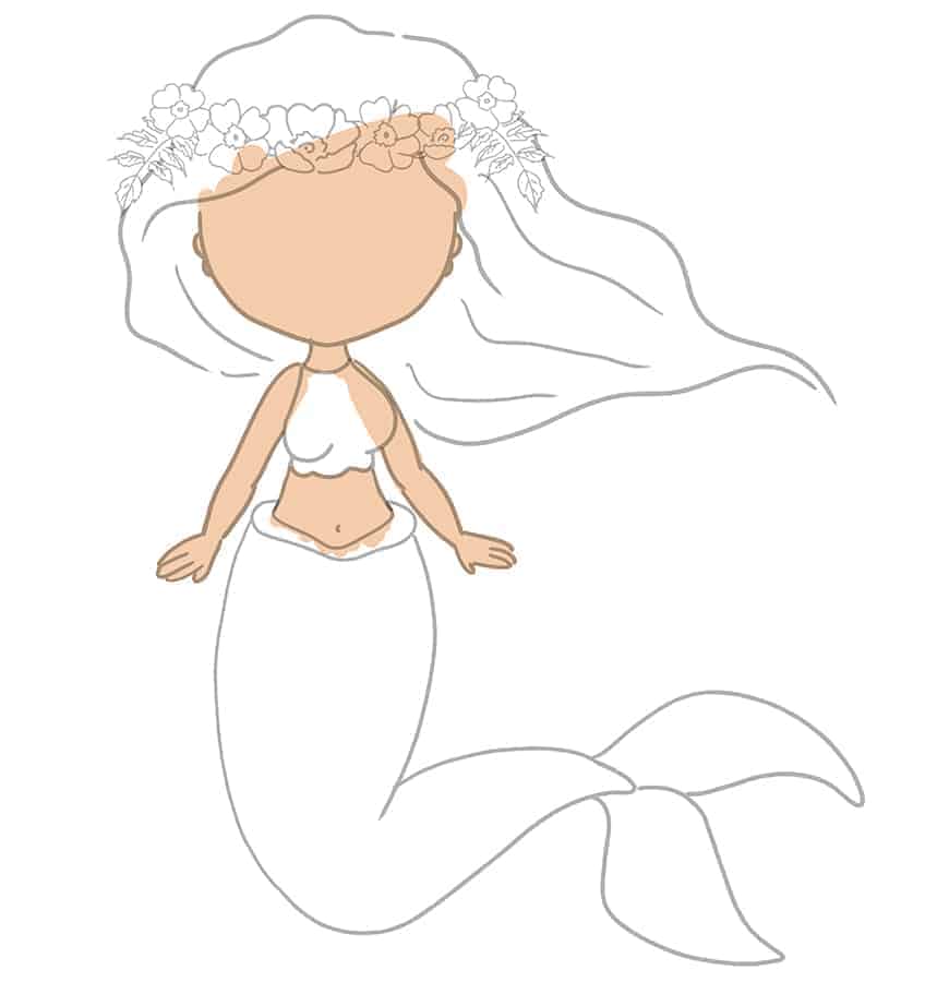 Meerjungfrau Zeichnung 08