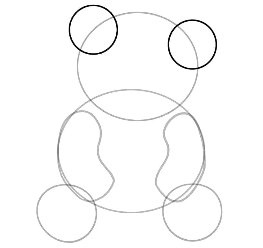 Teddybär Zeichnung 05