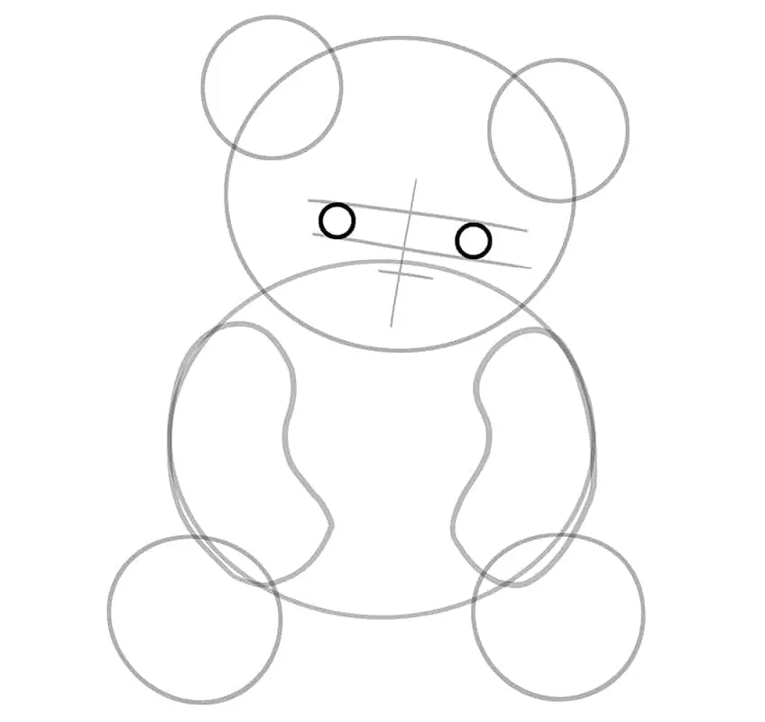 Teddybär Zeichnung 07