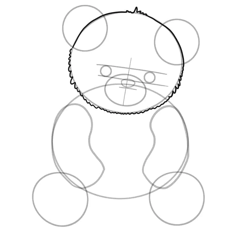Teddybär Zeichnung 09