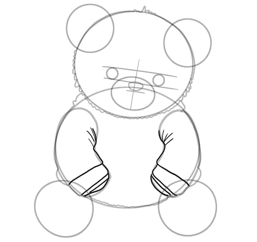 Teddybär Zeichnung 11