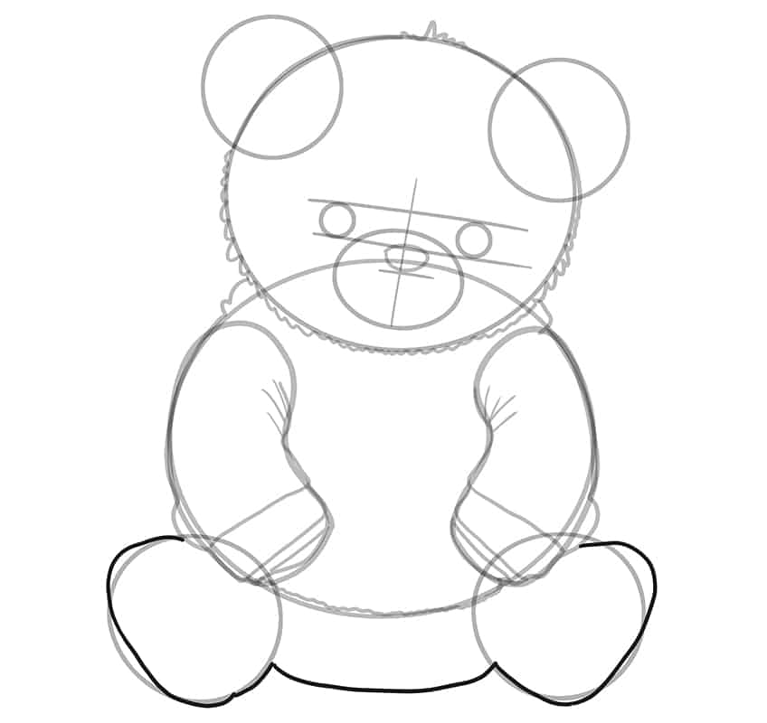 Teddybär Zeichnung 12