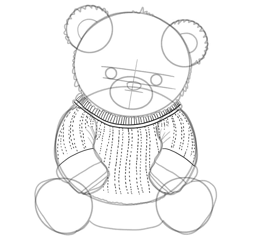 Teddybär Zeichnung 14
