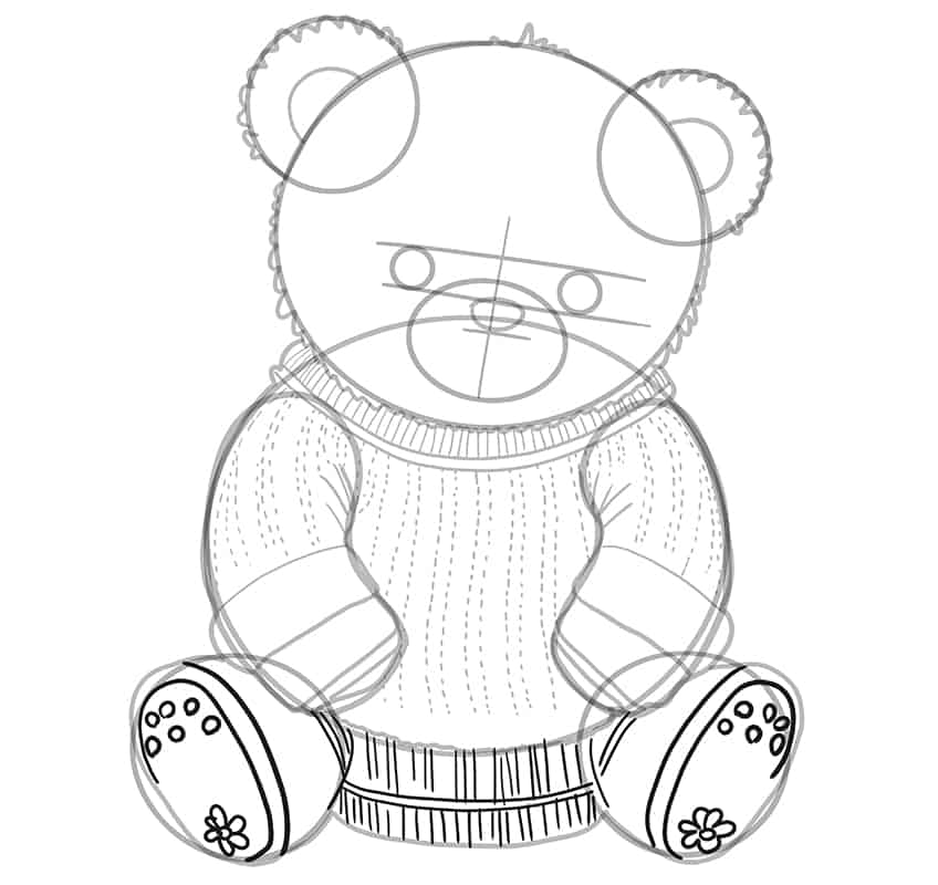Teddybär Zeichnung 15
