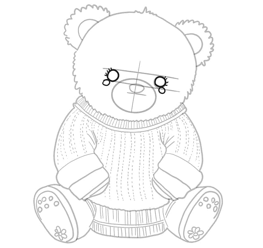 Teddybär Zeichnung 16