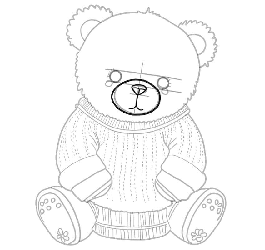 Teddybär Zeichnung 17