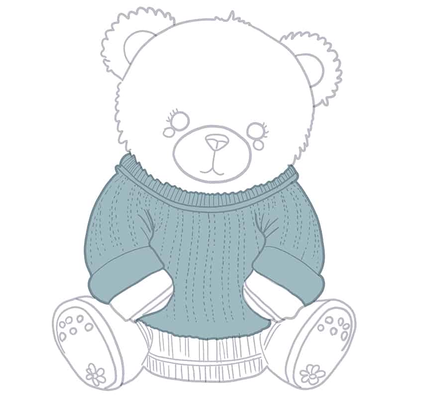 Teddybär Zeichnung 18