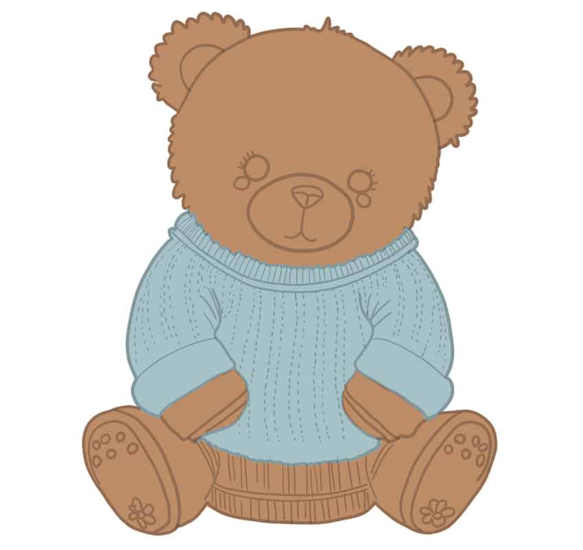Teddybär-Zeichnung 19