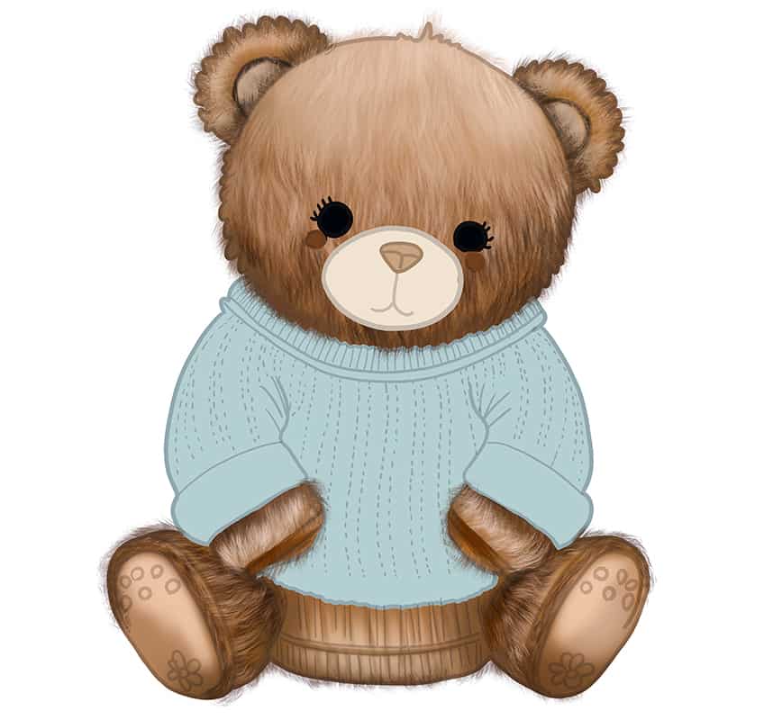 Teddybär Zeichnung 23