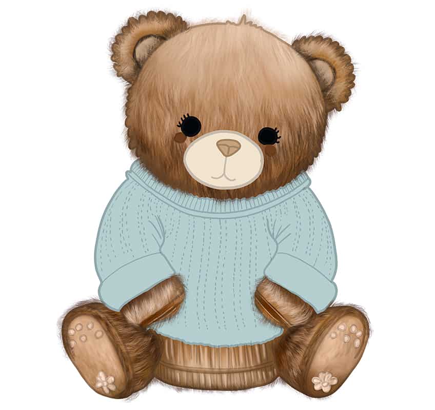 Teddybär Zeichnung 24