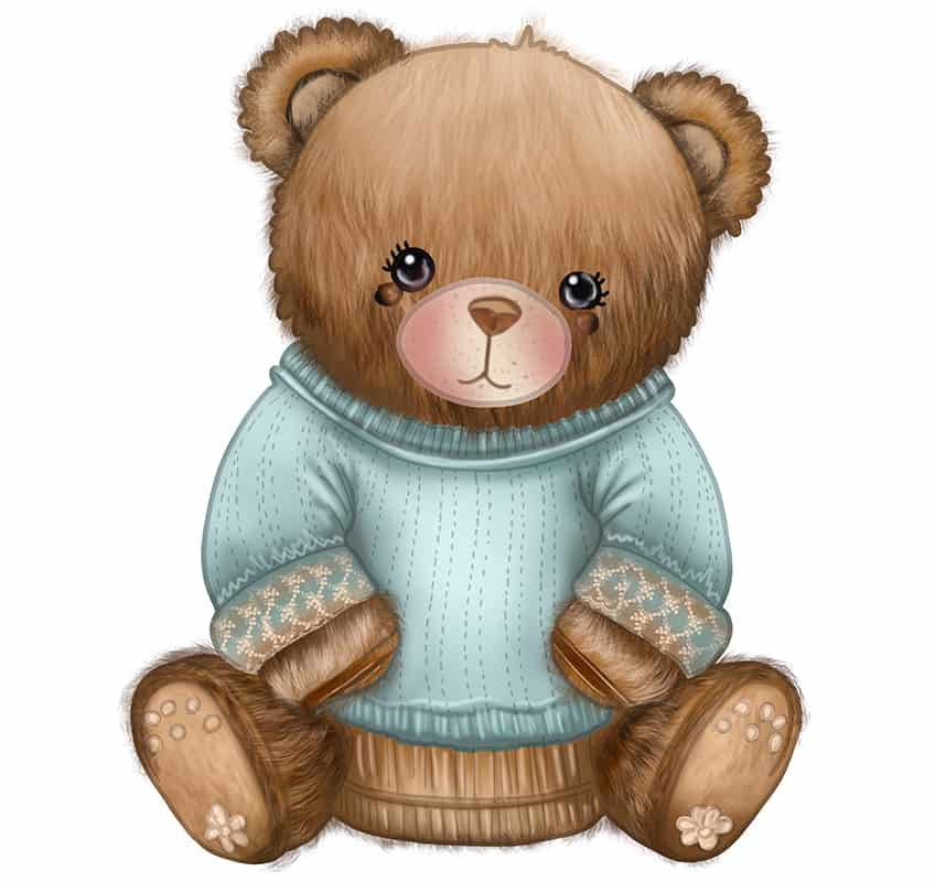 Teddybär Zeichnung 27