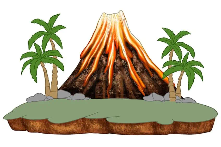 Volcano Drawing 13