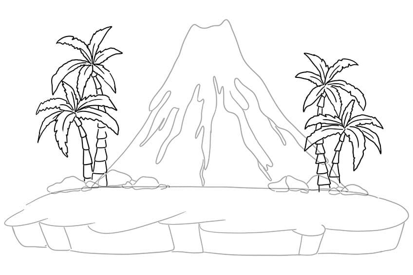 Volcano Drawing 4