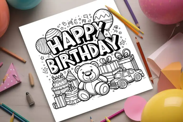 Ausmalbilder Geburtstag – Kostenlose Happy Birthday Vorlagen