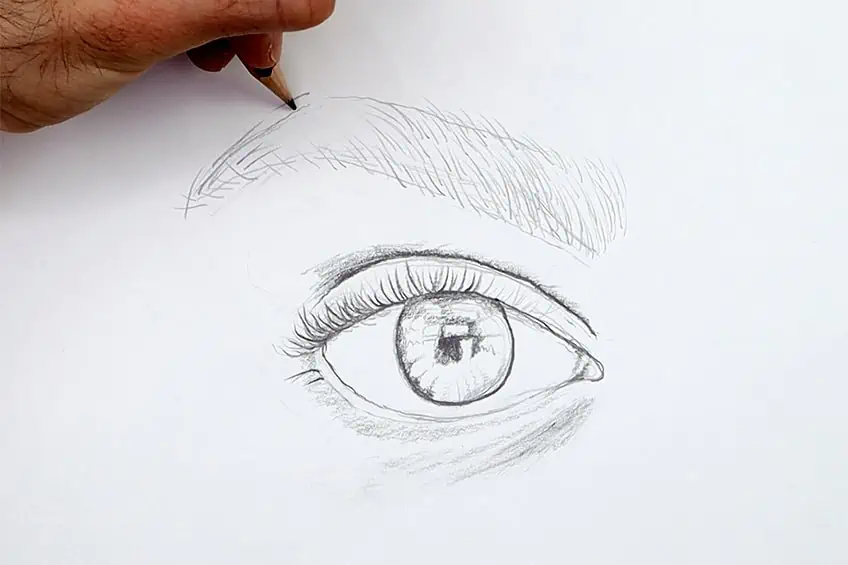 Augenbrauen zeichnen 07
