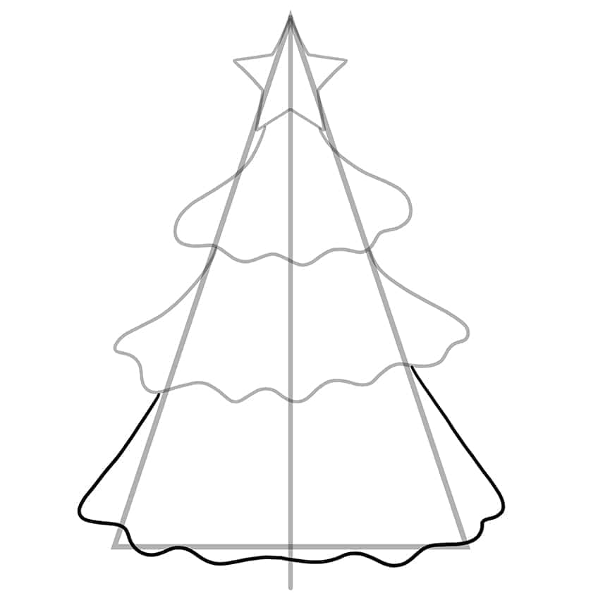 Weihnachtsbaum-Zeichnungen 06