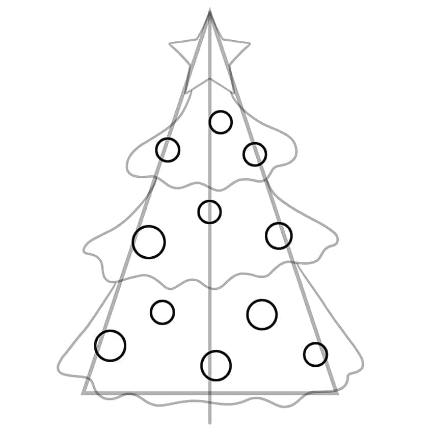 Weihnachtsbaum-Zeichnungen 07