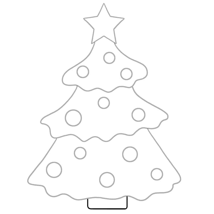 Weihnachtsbaum-Zeichnungen 08