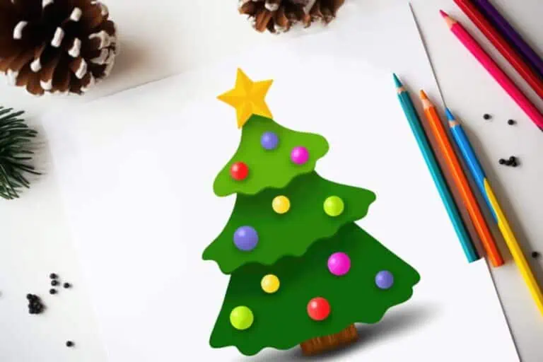 Weihnachtsbaum zeichnen – Einfache Zeichenanleitung