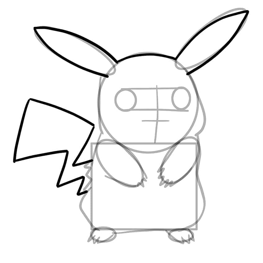 Pikachu Zeichnung 08
