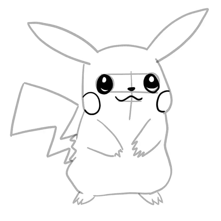 Pikachu Zeichnung 09