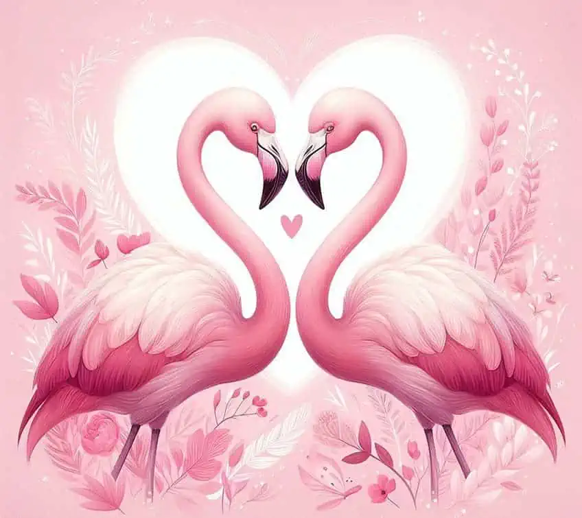 Pinke Symbolik der Liebe