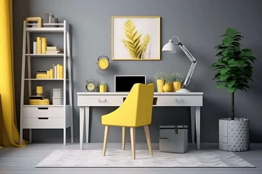Yellow and Gray