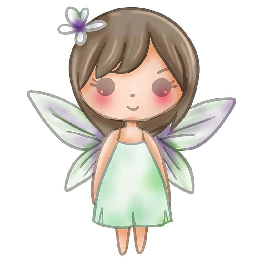 easy fairy drawing 16