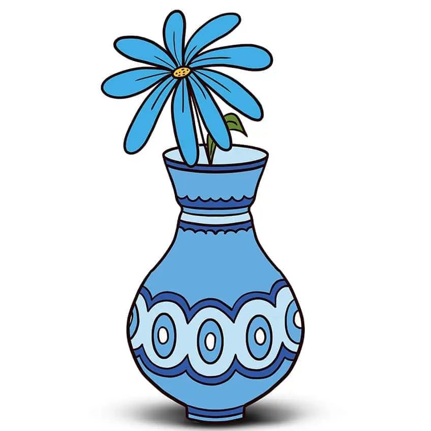 easy vase drawing 15
