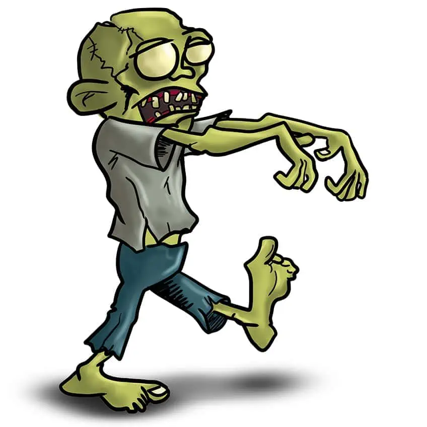 easy zombie drawing 23