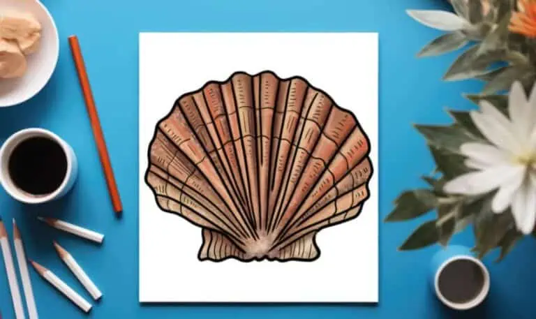 Muschel zeichnen – Einfache Anleitung mit Bildern