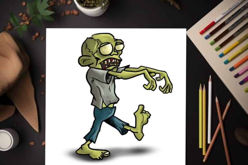zombie zeichnen