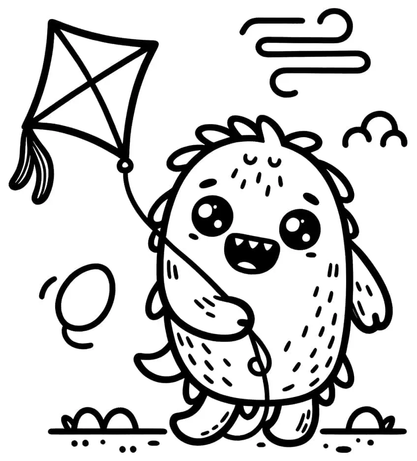 monster coloring page 35