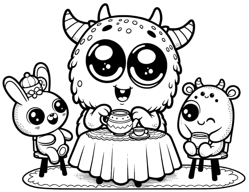 monster coloring page 39