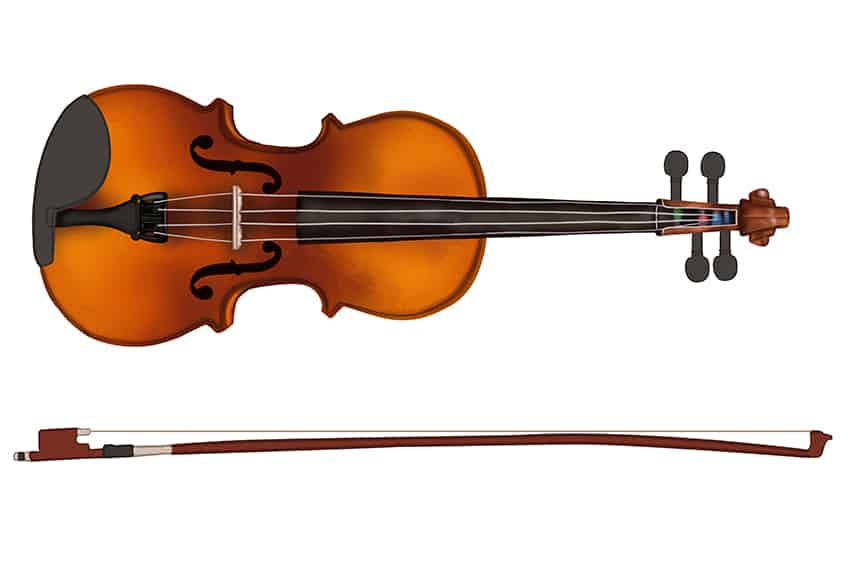 violin drawing 14