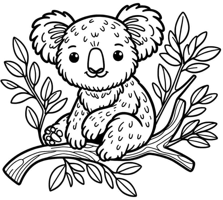 koala ausmalbild 10