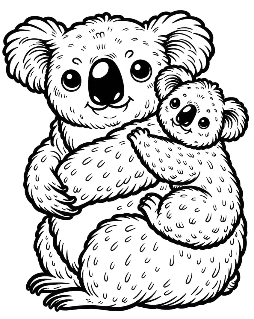 koala ausmalbild 22