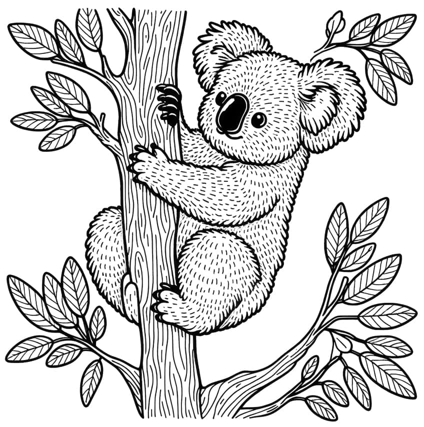 koala ausmalbild 32